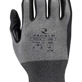 Radians RWG579 Cut Level A6 HPPE/Tungsten Shell Coated Work Gloves - Foam Nitrile Dotted Palm