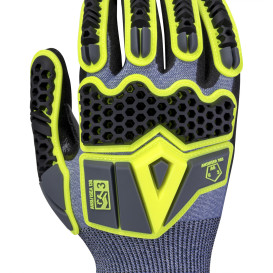 Radians RWG583 Cut Level A6 HPPE Work Gloves - TPR and Sandy Foam Nitrile