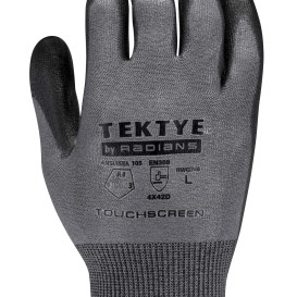 Radians RWG748 TEKTYE Cut Level A4 Touchscreen Polyurethane Palm Work Gloves