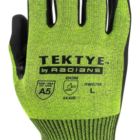 Radians RWG755 TEKTYE Cut Level A5 Nitrile Palm Work Gloves