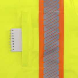 Radians ST42B Type R Class 3 Color Block Short Sleeve Safety Shirt - Hi-Vis Green