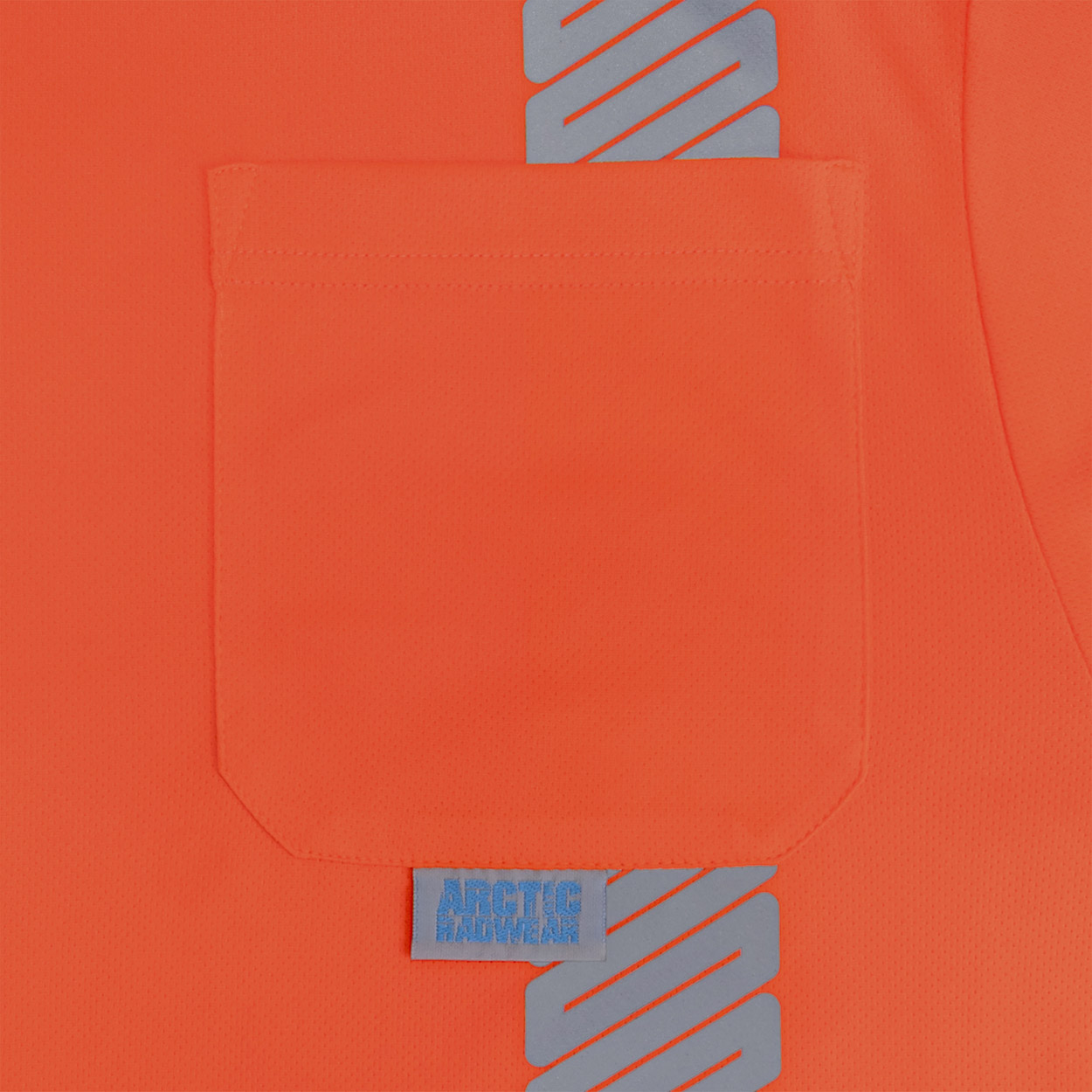 Radians ST631B-3POS Type R Class 3 Color Blocked Long Sleeve Hooded T-Shirt - Orange