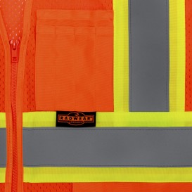 Radians SV232-2 Type R Class 2 Mesh Two-Tone Surveyor Safety Vest - Orange