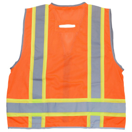 Radians SV6HO Type R Class 2 Heavy Duty Two Tone Surveyor Safety Vest - Orange