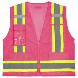 Radians SV6P Type O Class 1 Mesh Surveyor Safety Vest - Pink