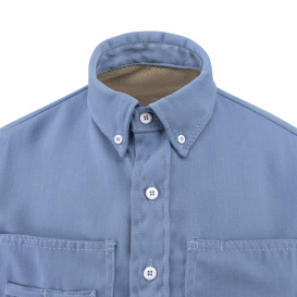 Neese VTS5VSH Tecasafe One 5.7 oz Vented FR Shirt - Light Blue