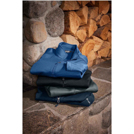 Eddie Bauer EB2360 Smooth Mid Layer Fleece 1/2-Zip - River Blue Navy