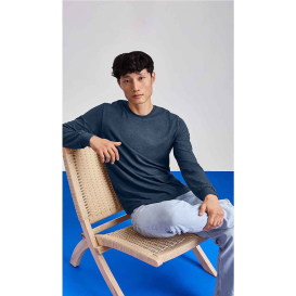 Gildan 67400 CVC Long Sleeve Tee - Navy Mist