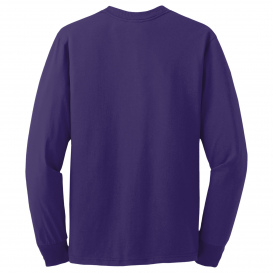 Jerzees 29LS Dri-Power 50/50 Cotton/Poly Long Sleeve T-Shirt - Deep Purple