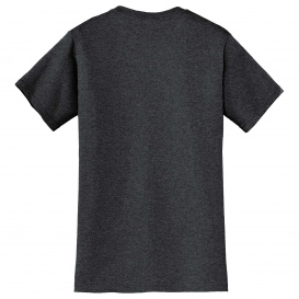 Jerzees 29MP Dri-Power 50/50 Cotton/Poly Pocket T-Shirt - Black Heather