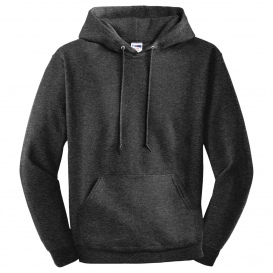 Jerzees 4997M Super Sweats NuBlend Pullover Hooded Sweatshirt - Black Heather