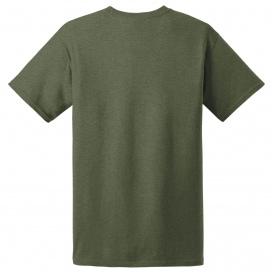 Hanes 5170 EcoSmart 50/50 Cotton/Polyester T-Shirt - Heather Green
