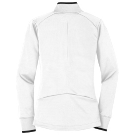 Nike 578674 Ladies Dri-FIT 1/2-Zip Cover-Up - White/Black