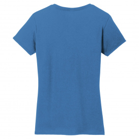 Gildan 5V00L Ladies Heavy Cotton V-Neck T-Shirt - Sapphire