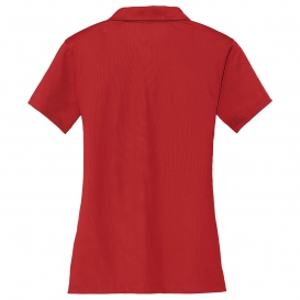 Nike 637165 Ladies Dri-FIT Vertical Mesh Polo - Univerity Red
