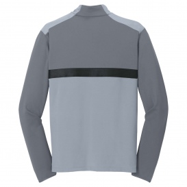 Nike 746102 Dri-FIT Fabric Mix 1/2-Zip Cover-Up - Cool Grey/Dark Grey
