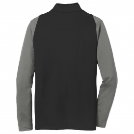 Nike 779795 Dri-FIT Stretch 1/2-Zip Cover-Up - Black/Dark Grey/Gym Red