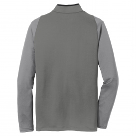 Nike 779795 Dri-FIT Stretch 1/2-Zip Cover-Up - Dark Grey/Cool Grey/Volt