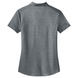 Nike 838961 Ladies Dri-FIT Crosshatch Polo - Cool Grey/Anthracite
