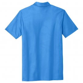 Nike 838964 Dri-FIT Embossed Tri-Blade Polo - Brisk Blue