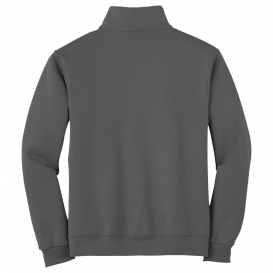 Jerzees 995M NuBlend 1/4-Zip Cadet Collar Sweatshirt - Charcoal Grey