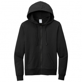 Allmade AL4002 Unisex Organic French Terry Full-Zip Hoodie - Deep Black