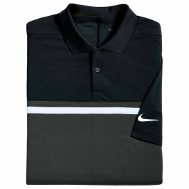 Nike NKFQ3968 Dri-FIT Victory Colorblock Polo - Black/Anthracite/White