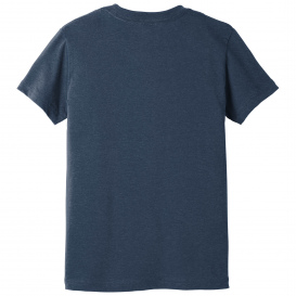Bella + Canvas BC3001CVC Youth Heather CVC Tee - Heather Navy