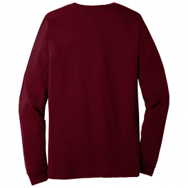 Bella + Canvas BC3501CVC Unisex Heather CVC Long Sleeve Tee - Heather Cardinal