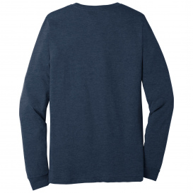 Bella + Canvas BC3501CVC Unisex Heather CVC Long Sleeve Tee - Heather Navy
