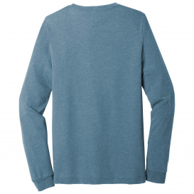 Bella + Canvas BC3513 Unisex Triblend Long Sleeve Tee - Denim Triblend
