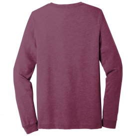Bella + Canvas BC3513 Unisex Triblend Long Sleeve Tee - Maroon Triblend