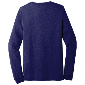 Bella + Canvas BC3513 Unisex Triblend Long Sleeve Tee - Navy Triblend