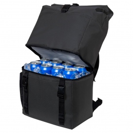 Port Authority BG501 18-Can Backpack Cooler - Dark Charcoal/Black