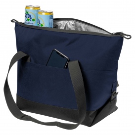 Port Authority BG516 18-Can Collapsible Cooler - River Blue Navy/Dark Charcoal