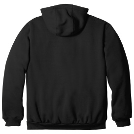 Carhartt 100632 Rain Defender Rutland Thermal-Lined Hooded Zip-Front Sweatshirt - Black