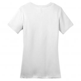 District DM104L Ladies Perfect Weight Crew Tee - Bright White