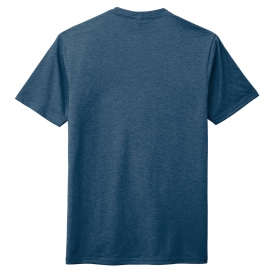 District DM130 Perfect Tri Crew Tee - Heathered Neptune Blue | Full Source