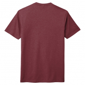 District DM130 Perfect Tri Crew Tee - Maroon Frost