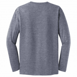 District DT105 Perfect Weight Long Sleeve Tee - Heathered Navy