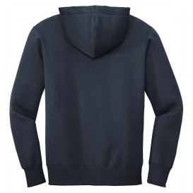 District DT1103 Perfect Weight Fleece Full-Zip Hoodie - New Navy