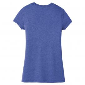 District DT155 Women\'s Fitted Perfect Tri Tee - Royal Frost