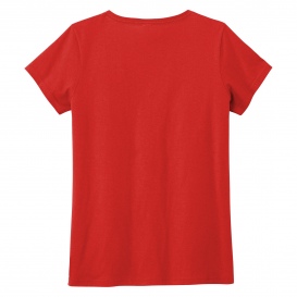 District DT5002 Women\'s The Concert Tee V-Neck - New Red