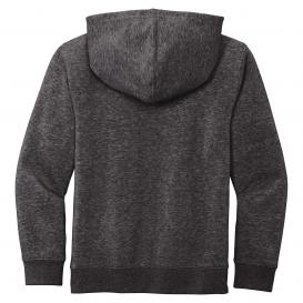 District DT6100Y Youth V.I.T. Fleece Hoodie - Heathered Charcoal