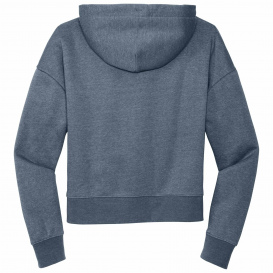 District DT6101 Womens V.I.T. Fleece Hoodie - Flint Blue Heather