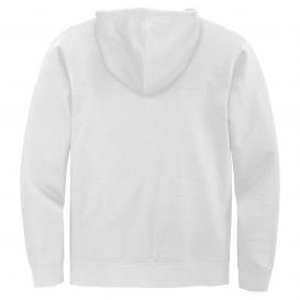 District DT6102 V.I.T. Fleece Full-Zip Hoodie - White