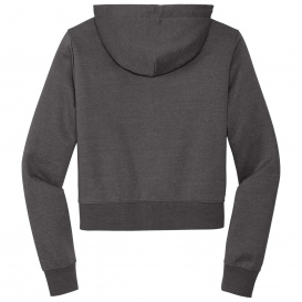 District DT6103 Womens V.I.T. Fleece Full-Zip Hoodie - Heathered Charcoal