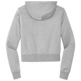 District DT6103 Womens V.I.T. Fleece Full-Zip Hoodie - Light Heather Grey