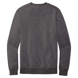 District DT6104 V.I.T. Fleece Crew Neck Sweatshirt - Heathered Charcoal
