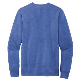 District DT6104 V.I.T. Fleece Crew Neck Sweatshirt - Royal Frost